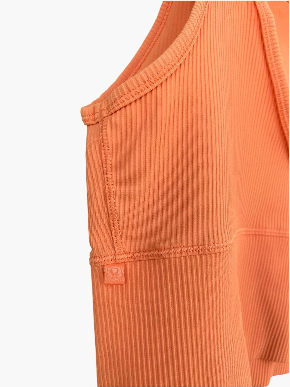 Lululemon Power Pivot Tank *Rib - Golden Apricot Orange - Size 6 - Workout Yoga